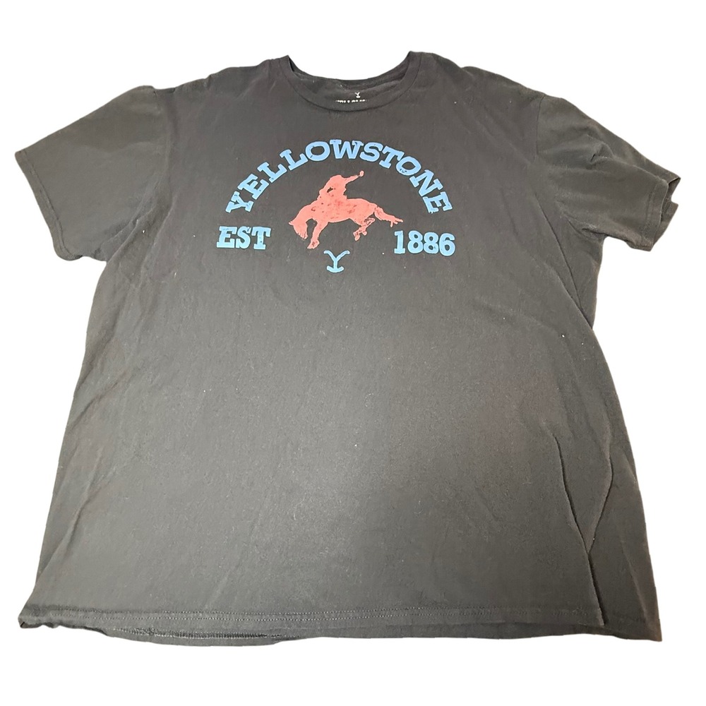 Yellowstone Graphic T-Shirt Western Cowboy‎ Ranch Est 1886 2XL